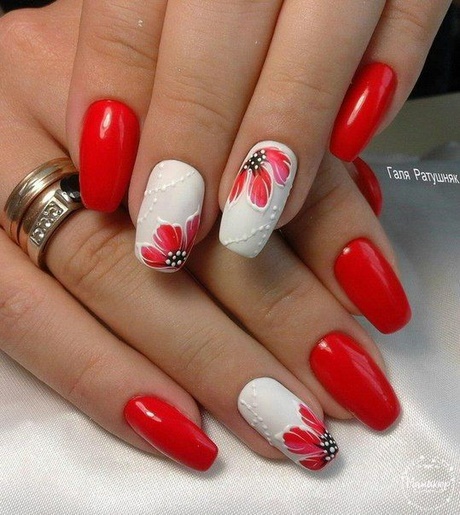 easy-red-nail-art-33_6 Ușor roșu nail art