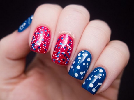 easy-red-white-and-blue-nail-art-designs-73_13 Ușor roșu alb și albastru nail art modele