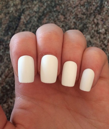fake-white-nails-92_4 Unghii false albe