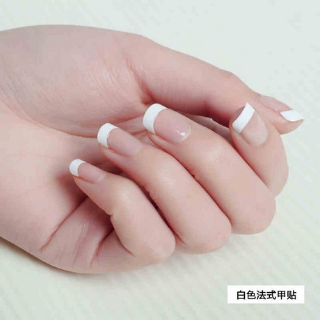 fake-white-nails-92_8 Unghii false albe