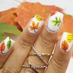 fall-leaves-nail-art-60_11 Toamna frunze nail art