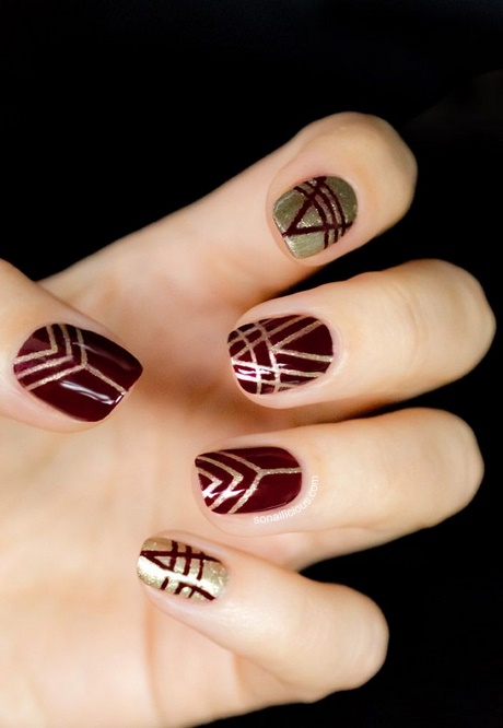 fall-nail-art-for-short-nails-51_12 Fall nail art pentru unghii scurte