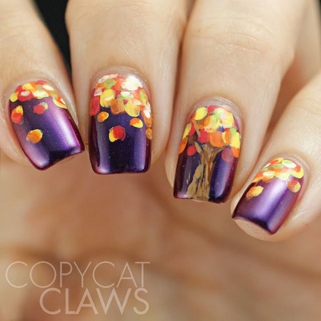 fall-themed-nail-art-84_4 Toamna tematice nail art