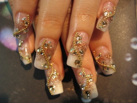 gold-nail-designs-for-acrylic-nails-90_9 Modele de unghii de aur pentru unghii acrilice