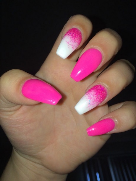 hot-pink-acrylic-nails-85 Unghii acrilice roz roz