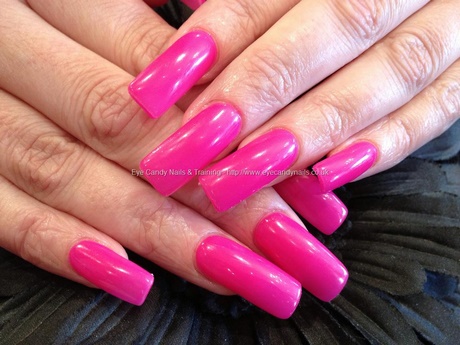 hot-pink-acrylic-nails-85_18 Unghii acrilice roz roz