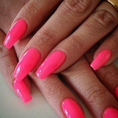 hot-pink-acrylic-nails-85_5 Unghii acrilice roz roz
