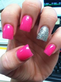 hot-pink-acrylic-nails-85_6 Unghii acrilice roz roz