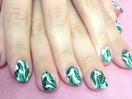 leaves-nail-art-84_16 Frunze de unghii