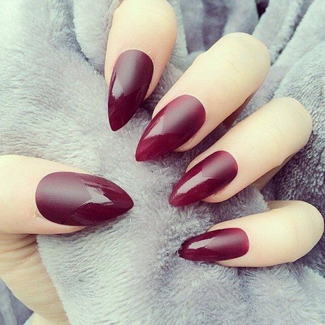 maroon-and-white-nail-designs-43_10 Modele de unghii maro și alb