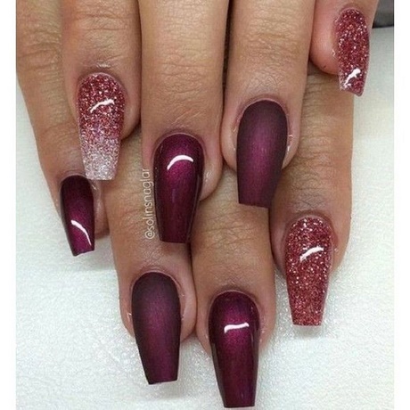 maroon-and-white-nail-designs-43_11 Modele de unghii maro și alb