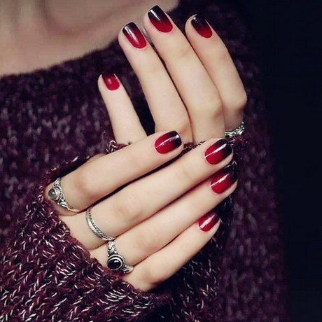 nail-art-black-red-78_13 Nail art negru roșu