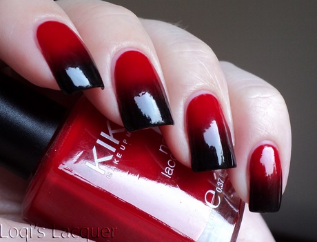 nail-art-black-red-78_18 Nail art negru roșu