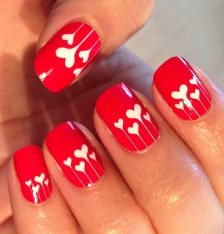 nail-art-designs-in-red-colour-60_10 Nail art designs în culoarea roșie