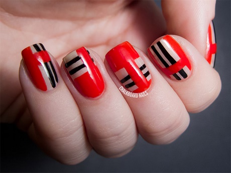 nail-art-designs-in-red-colour-60_14 Nail art designs în culoarea roșie