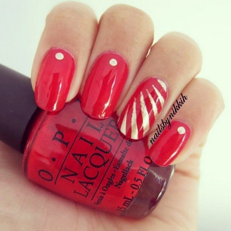 nail-art-designs-in-red-14_14 Nail art designs în roșu