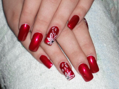 nail-art-designs-in-red-14_16 Nail art designs în roșu