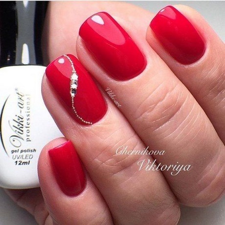 nail-art-for-red-nail-polish-35_18 Nail art pentru lac de unghii roșu