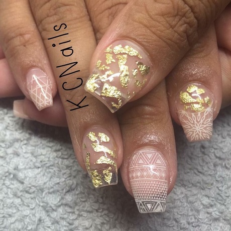 nail-art-gold-leaf-92_6 Nail art frunze de aur