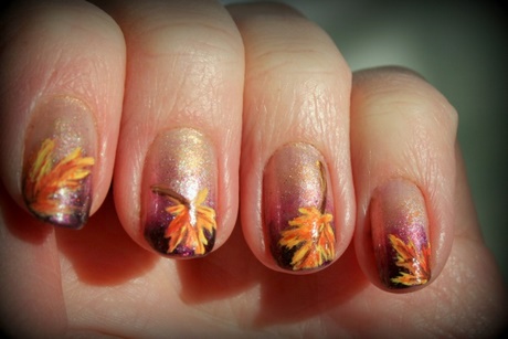 nail-art-leaves-29_16 Nail art frunze