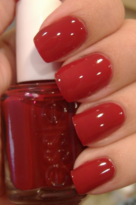 nail-designs-with-red-nail-polish-46_18 Modele de unghii cu lac de unghii roșu