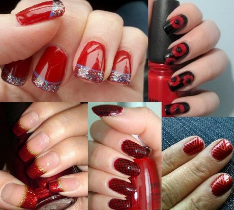 nail-designs-with-red-nail-polish-46_6 Modele de unghii cu lac de unghii roșu