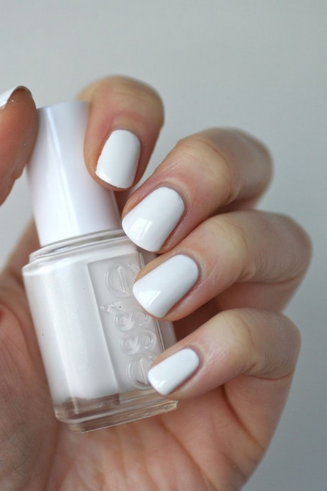 nail-designs-with-white-nail-polish-39_14 Modele de unghii cu lac de unghii alb