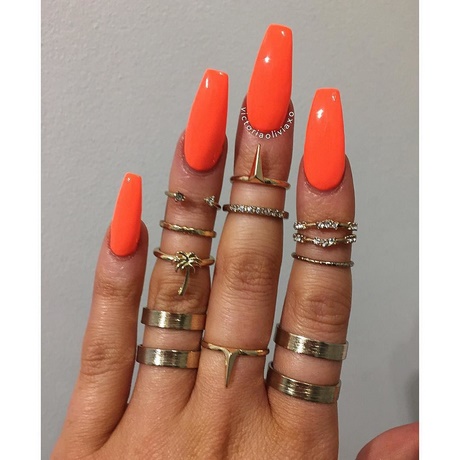 orange-acrylic-nails-09_8 Unghii acrilice portocalii