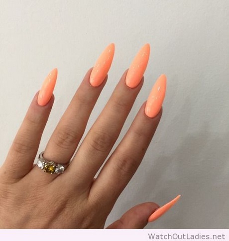 orange-acrylic-nails-09_9 Unghii acrilice portocalii