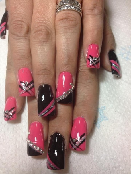 pink-and-black-toenail-designs-14_15 Roz și negru toenail modele