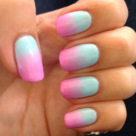 pink-and-blue-nails-09_15 Unghii roz și albastru
