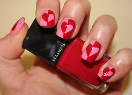 pink-and-red-nail-art-95_19 Arta unghiilor roz și roșu