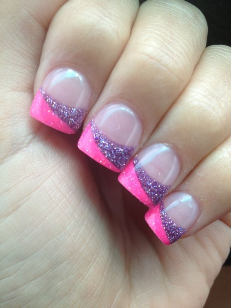 pink-glitter-acrylic-nails-64_10 Unghii acrilice cu sclipici roz