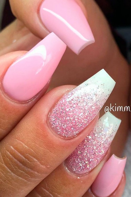 pink-glitter-acrylic-nails-64_12 Unghii acrilice cu sclipici roz