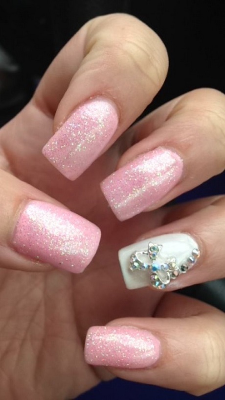 pink-glitter-acrylic-nails-64_14 Unghii acrilice cu sclipici roz