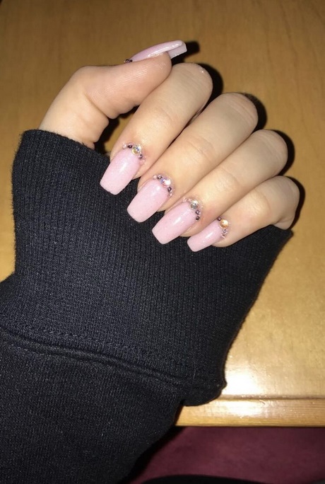 pink-glitter-acrylic-nails-64_7 Unghii acrilice cu sclipici roz