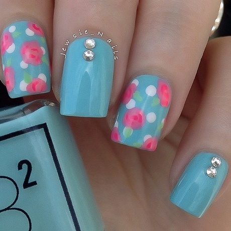 pink-white-and-blue-nail-designs-46_5 Roz alb și albastru modele de unghii