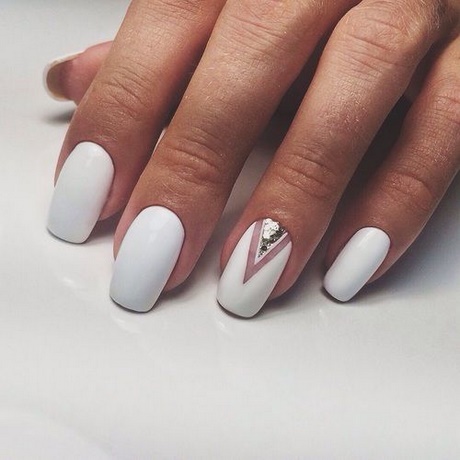 plain-white-nail-designs-58_2 Modele simple de unghii albe