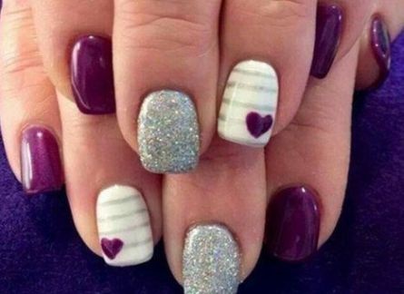 purple-nail-art-for-short-nails-89_11 Purple nail art pentru unghii scurte