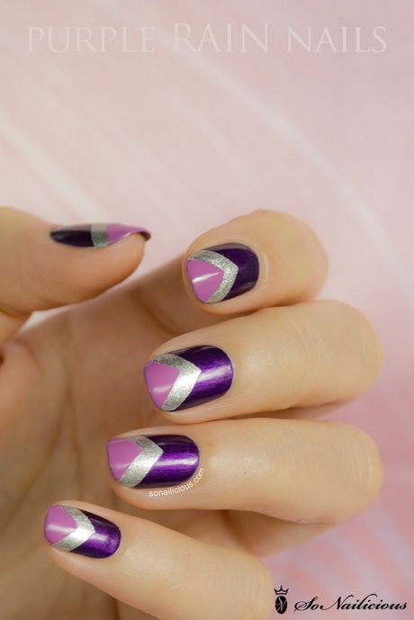 purple-nail-art-for-short-nails-89_17 Purple nail art pentru unghii scurte