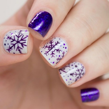 purple-nail-art-for-short-nails-89_18 Purple nail art pentru unghii scurte