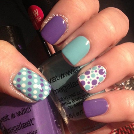 purple-nail-art-for-short-nails-89_5 Purple nail art pentru unghii scurte