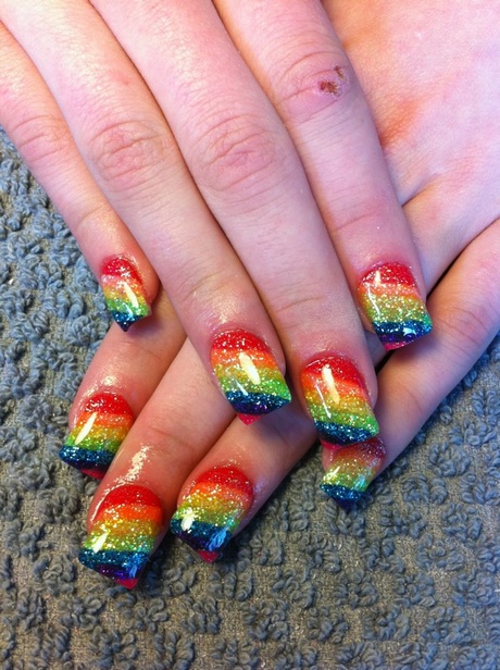 rainbow-acrylic-nails-26_11 Rainbow unghii acrilice