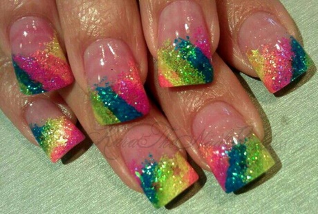 rainbow-acrylic-nails-26_7 Rainbow unghii acrilice