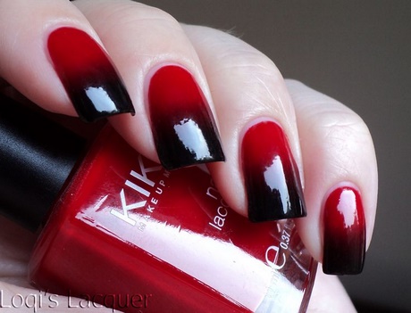 red-and-black-nail-art-66_5 Arta unghiilor roșii și negre