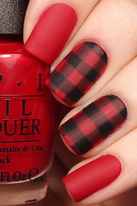 red-and-black-nail-polish-60_8 Lac de unghii roșu și negru