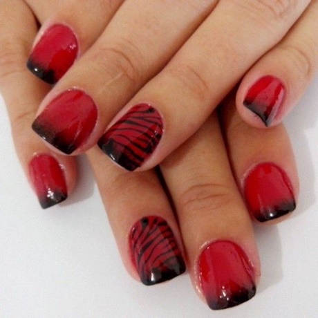 red-and-black-nail-polish-60_9 Lac de unghii roșu și negru