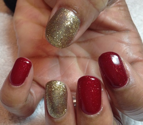 red-and-gold-gel-nails-63_16 Unghii cu gel roșu și auriu