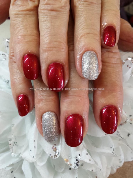 red-and-silver-gel-nails-32_12 Unghii cu gel roșu și argintiu