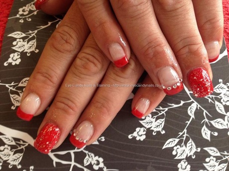 red-and-silver-gel-nails-32_18 Unghii cu gel roșu și argintiu